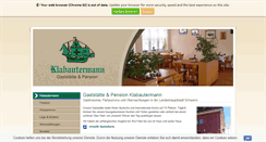 Desktop Screenshot of gaststaette-klabautermann.de