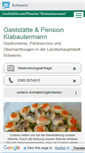 Mobile Screenshot of gaststaette-klabautermann.de